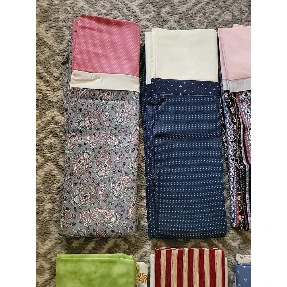 LOT of 12 NEW Handcrafted PILLOW CASES Flowers Paisley Theme